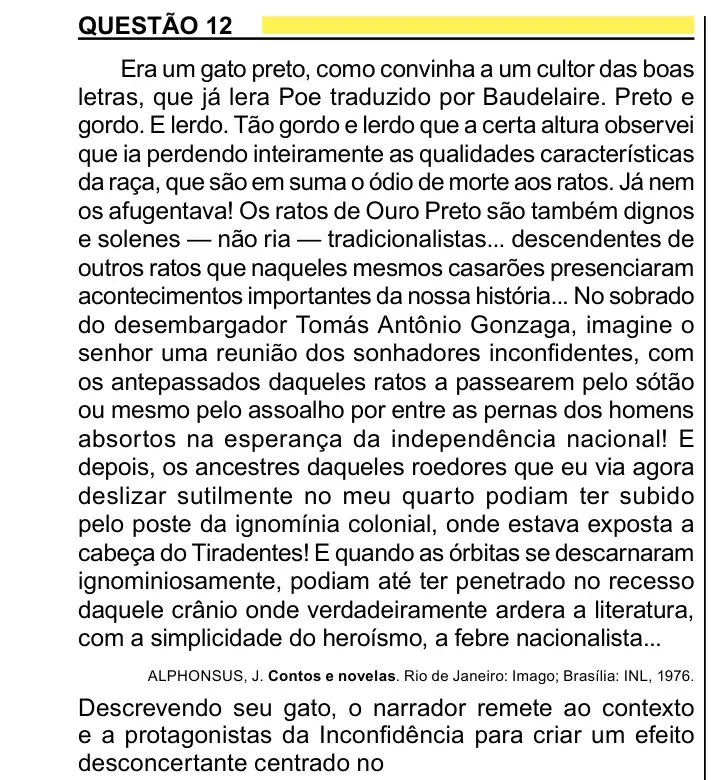 Enunciado da questão 12 do ENEM 2023 Dia 1