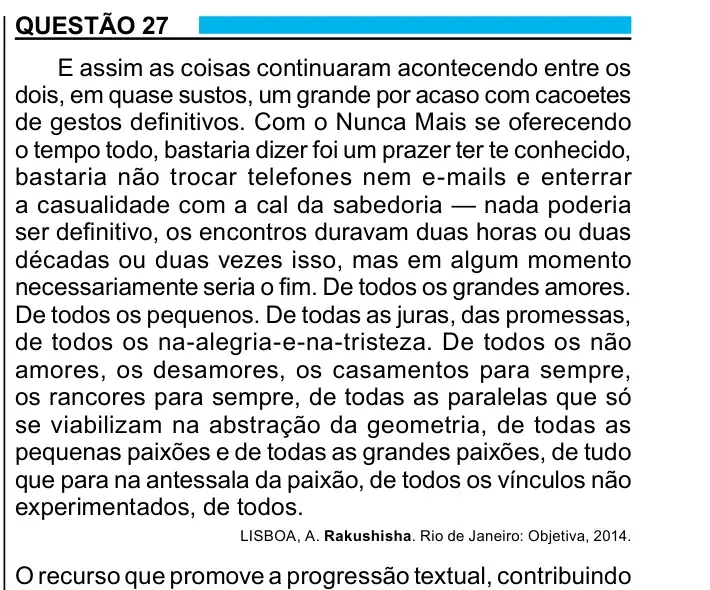 Enunciado da questão 27 do ENEM 2023