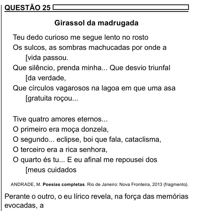 Enunciado da questão 25 do ENEM 2023 Dia 1