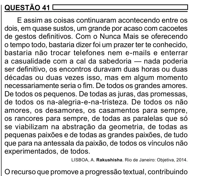 Enunciado da questão 41 do ENEM 2023 Dia 1