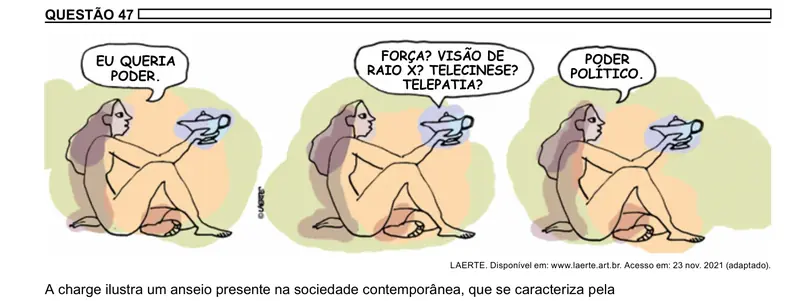 Enunciado da questão 47 do ENEM 2023 Dia 1