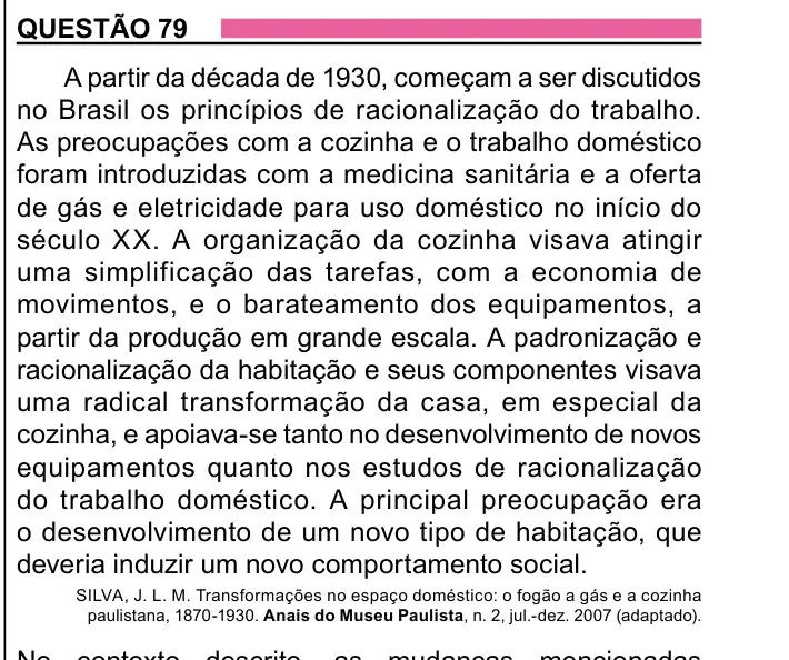 Enunciado da questão 79 do ENEM 2023 Dia 1