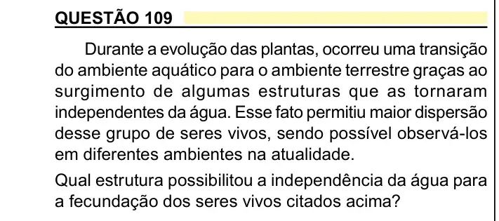 Enunciado da questão 109 do ENEM 2023 Dia 2