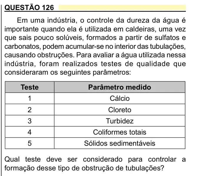 Enunciado da questão 126 do ENEM 2023 Dia 2