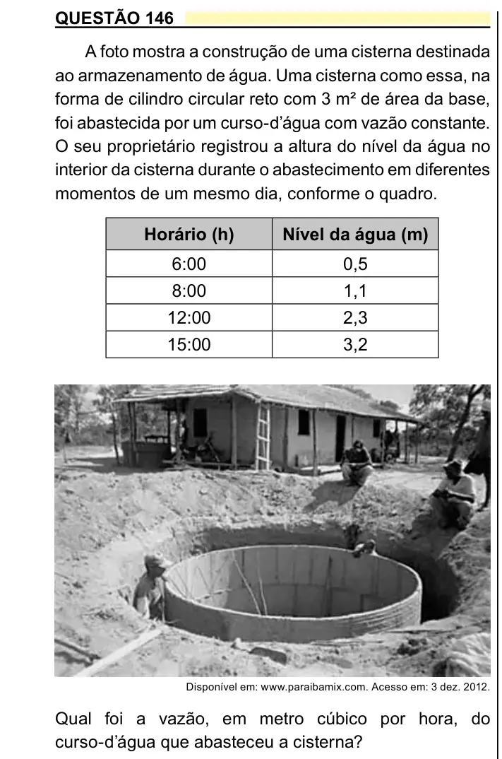 Enunciado da questão 146 do ENEM 2023 Dia 2