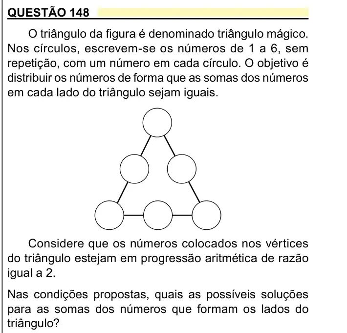 Enunciado da questão 148 do ENEM 2023 Dia 2