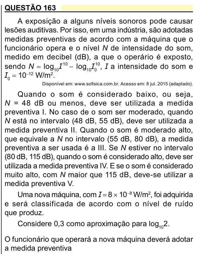 Enunciado da questão 163 do ENEM 2023 Dia 2