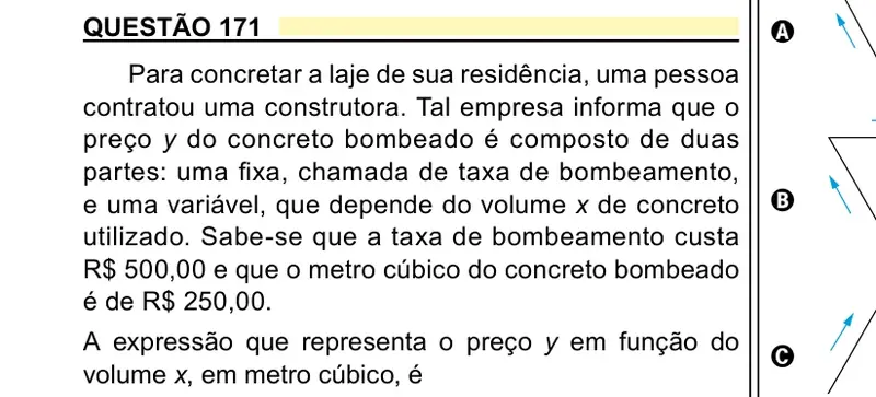 Enunciado da questão 171 do ENEM 2023 Dia 2