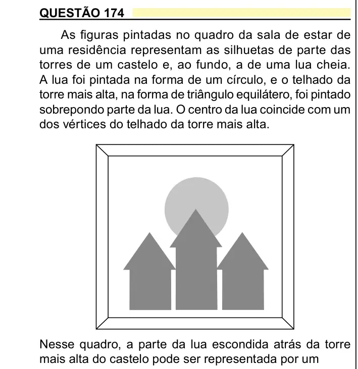 Enunciado da questão 174 do ENEM 2023 Dia 2
