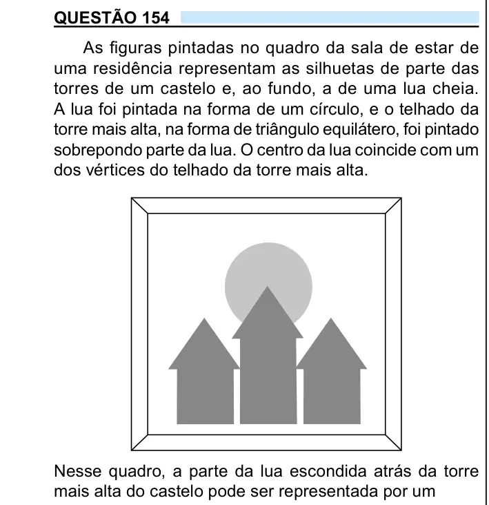 Enunciado da questão 154 do ENEM 2023