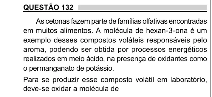 Enunciado da questão 132 do ENEM 2023 Dia 2