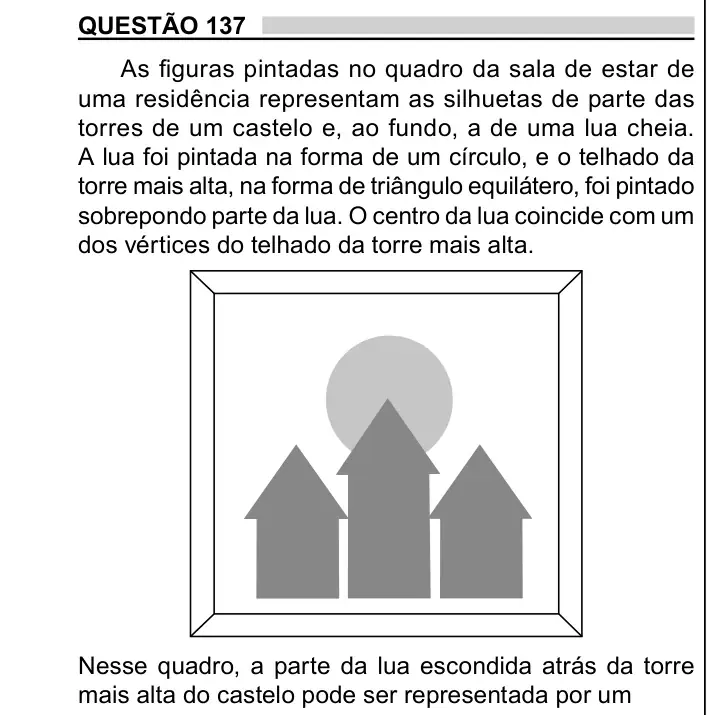 Enunciado da questão 137 do ENEM 2023 Dia 2
