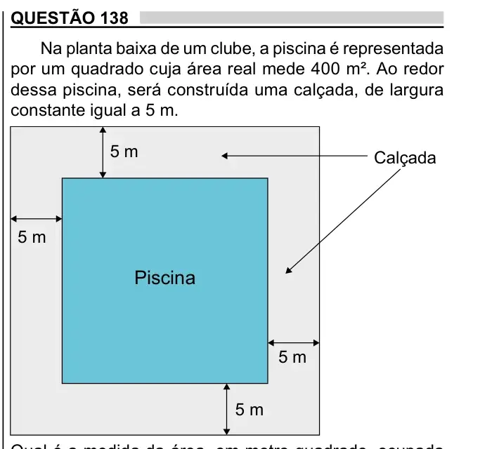 Enunciado da questão 138 do ENEM 2023 Dia 2