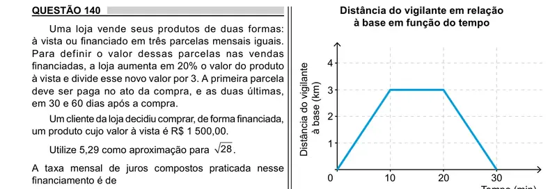 Enunciado da questão 140 do ENEM 2023 Dia 2