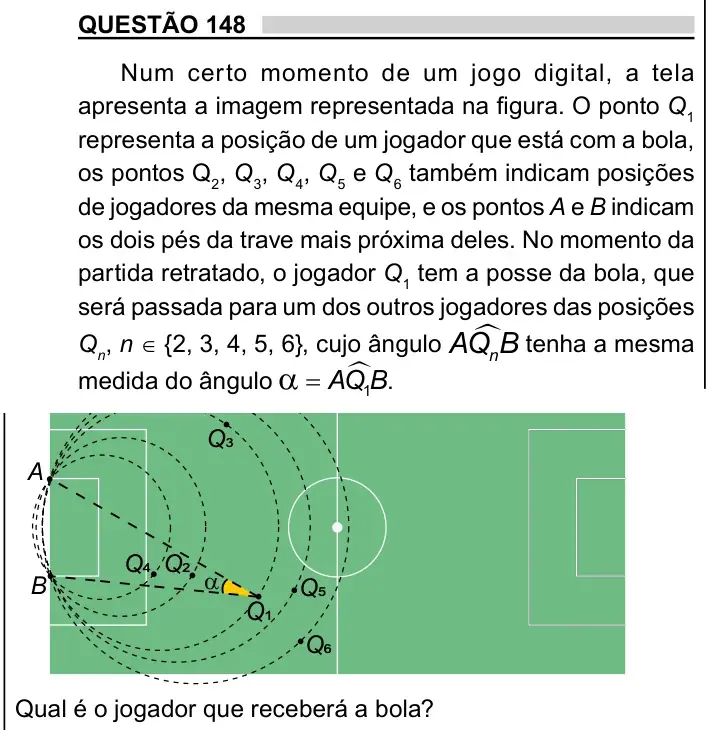 Enunciado da questão 148 do ENEM 2023 Dia 2