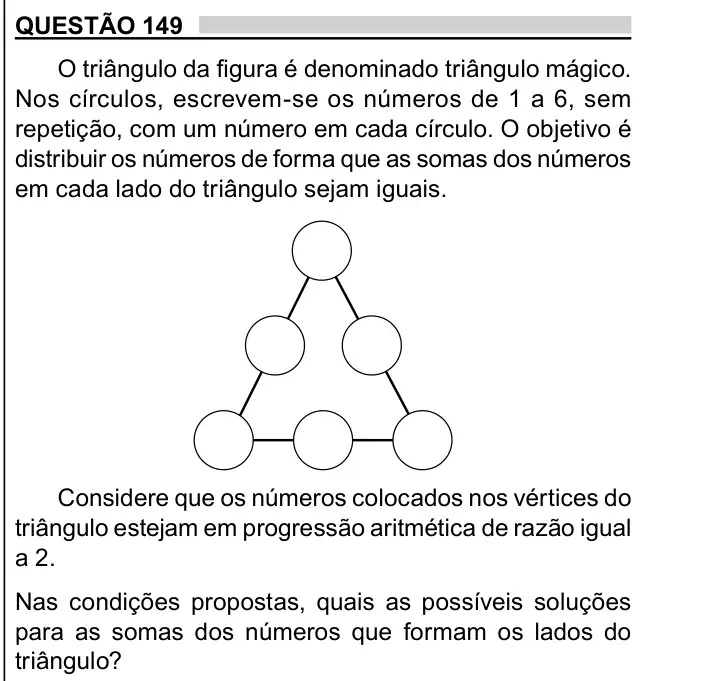 Enunciado da questão 149 do ENEM 2023 Dia 2