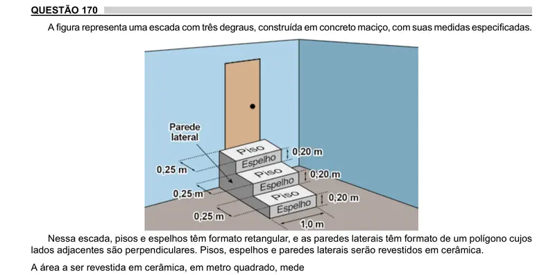 Enunciado da questão 170 do ENEM 2023 Dia 2