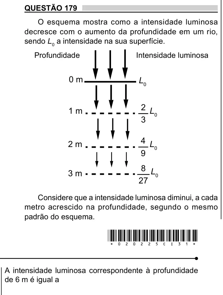 Enunciado da questão 179 do ENEM 2023 Dia 2