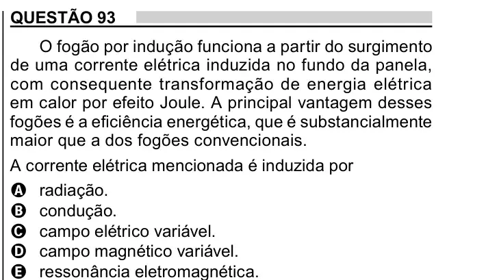 Enunciado da questão 93 do ENEM 2023 Dia 2