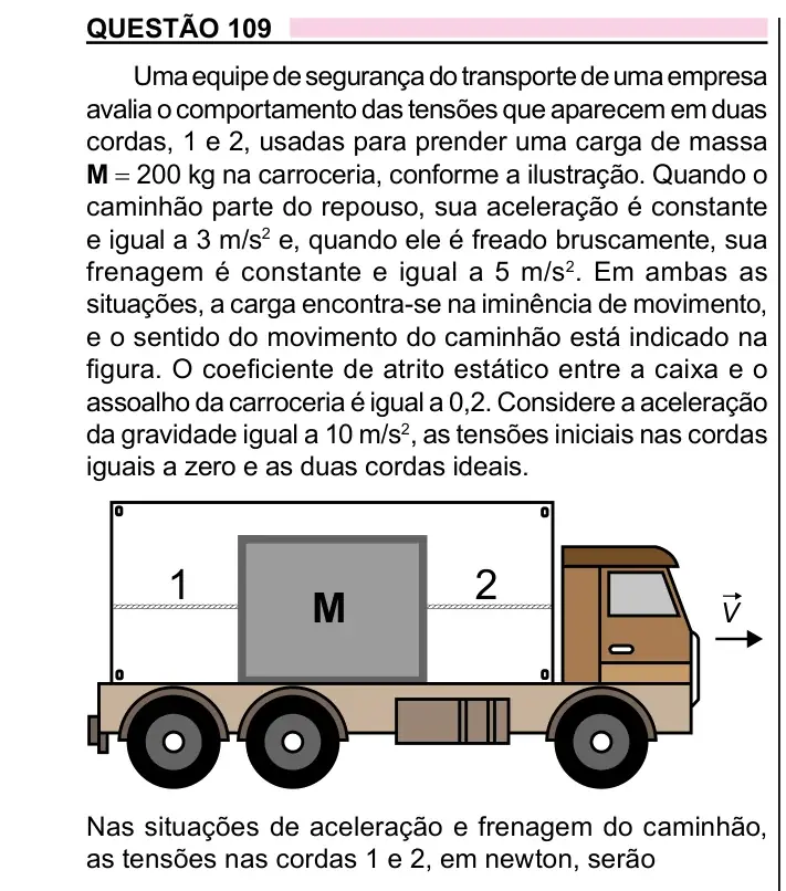Enunciado da questão 109 do ENEM 2023 Dia 2