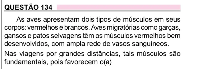 Enunciado da questão 134 do ENEM 2023 Dia 2
