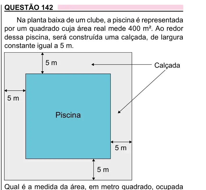 Enunciado da questão 142 do ENEM 2023 Dia 2