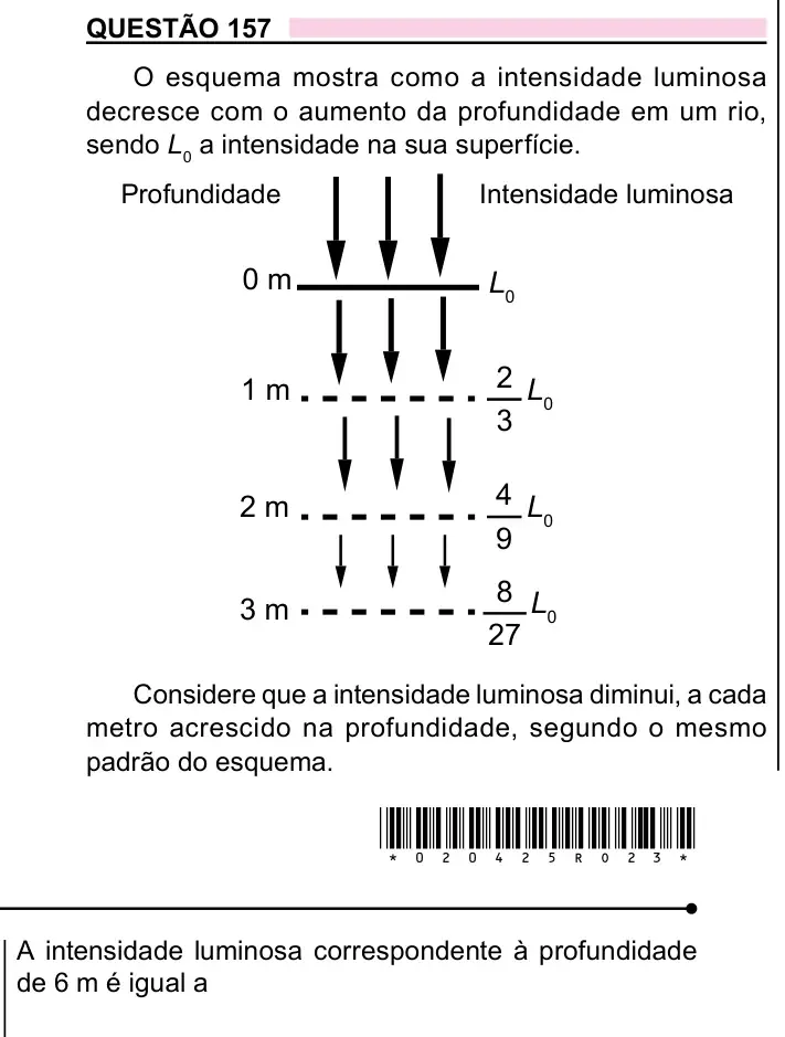 Enunciado da questão 157 do ENEM 2023 Dia 2