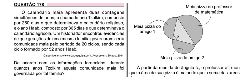 Enunciado da questão 178 do ENEM 2023 Dia 2