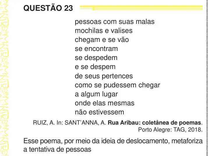 Enunciado da questão 23 do ENEM 2024 Dia 1