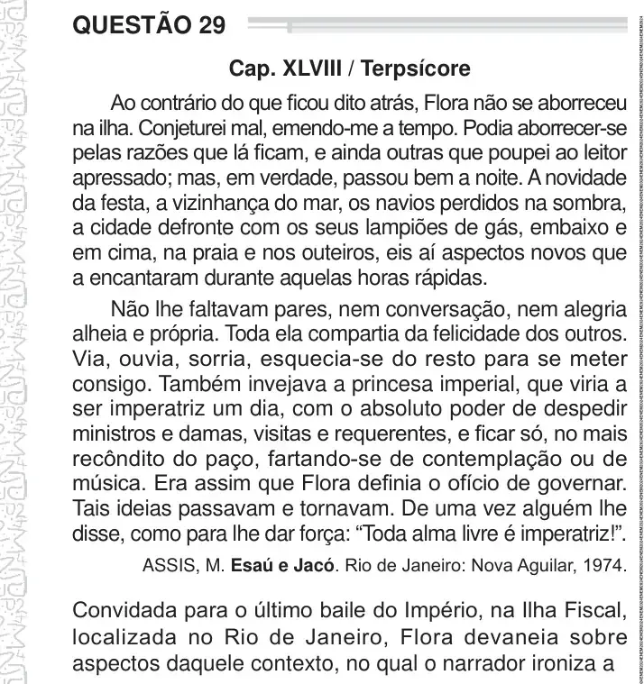 Enunciado da questão 29 do ENEM 2024 Dia 1