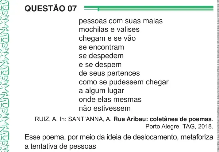 Enunciado da questão 7 do ENEM 2024 Dia 1