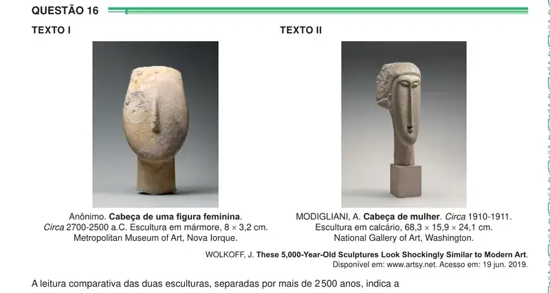 Enunciado da questão 16 do ENEM 2024 Dia 1