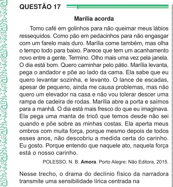 Enunciado da questão 17 do ENEM 2024 Dia 1