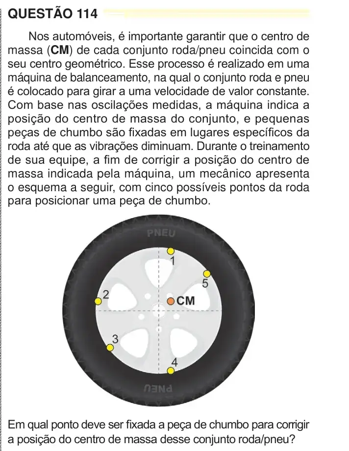 Enunciado da questão 114 do ENEM 2024 Dia 2