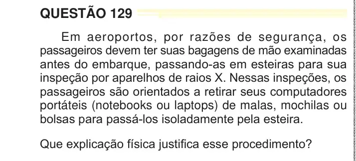 Enunciado da questão 129 do ENEM 2024 Dia 2