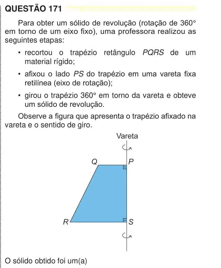 Enunciado da questão 171 do ENEM 2024 Dia 2