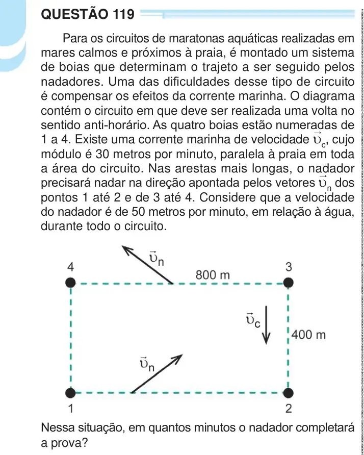 Enunciado da questão 119 do ENEM 2024