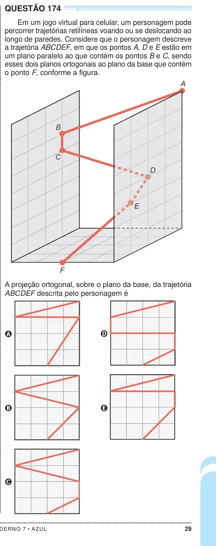 Enunciado da questão 174 do ENEM 2024