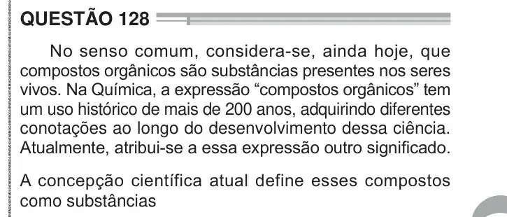 Enunciado da questão 128 do ENEM 2024 Dia 2
