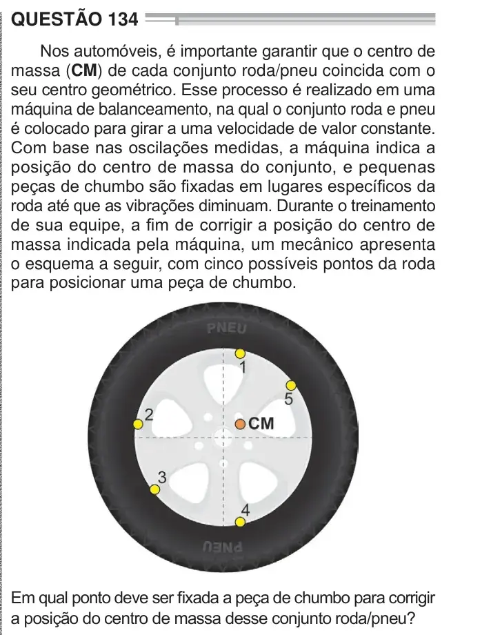 Enunciado da questão 134 do ENEM 2024 Dia 2