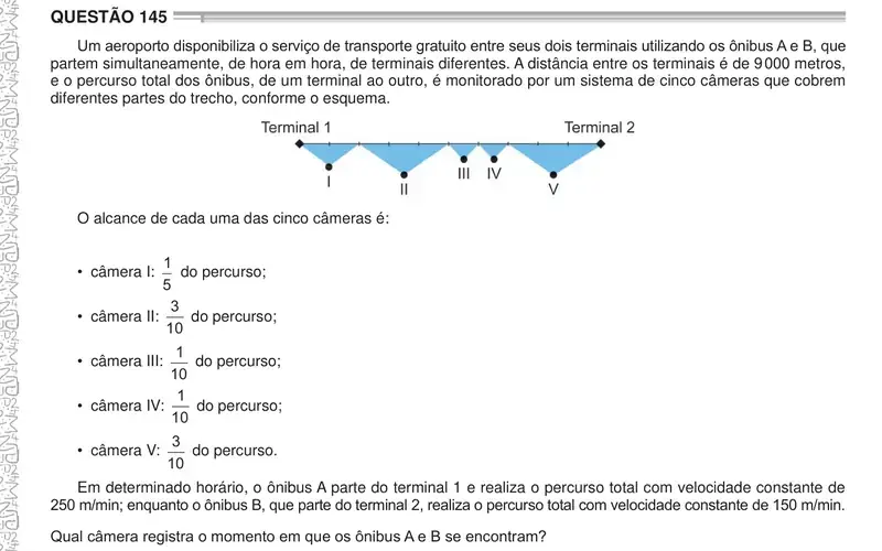 Enunciado da questão 145 do ENEM 2024 Dia 2