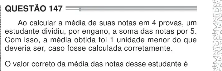Enunciado da questão 147 do ENEM 2024 Dia 2