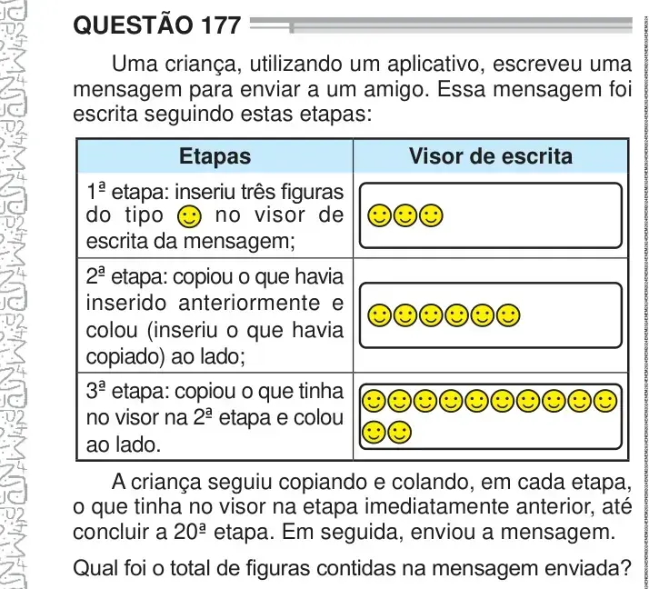 Enunciado da questão 177 do ENEM 2024 Dia 2
