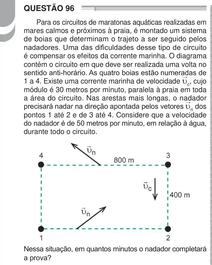 Enunciado da questão 96 do ENEM 2024 Dia 2