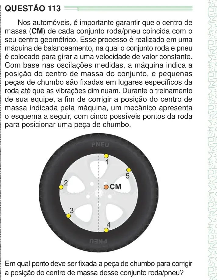 Enunciado da questão 113 do ENEM 2024 Dia 2