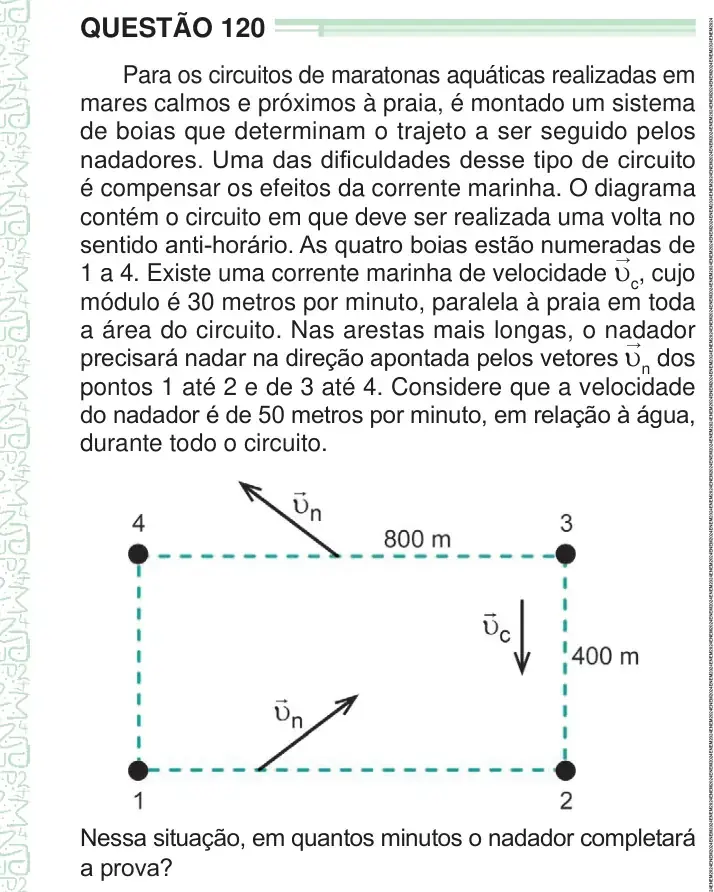 Enunciado da questão 120 do ENEM 2024 Dia 2