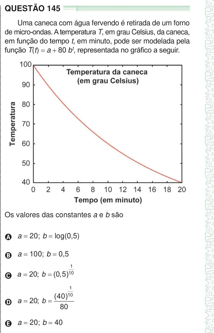Enunciado da questão 145 do ENEM 2024 Dia 2