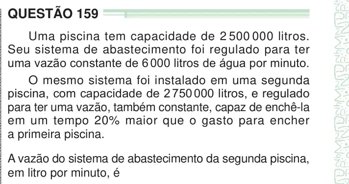 Enunciado da questão 159 do ENEM 2024 Dia 2