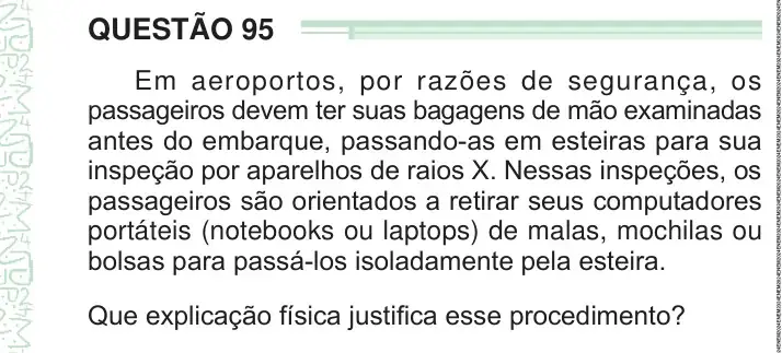 Enunciado da questão 95 do ENEM 2024 Dia 2