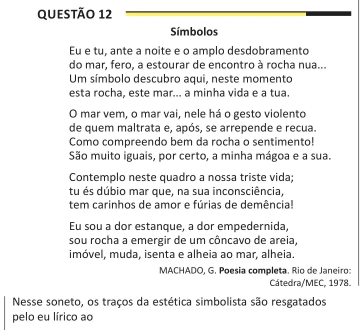 Enunciado da questão 12 do ENEM 2025 Dia 1